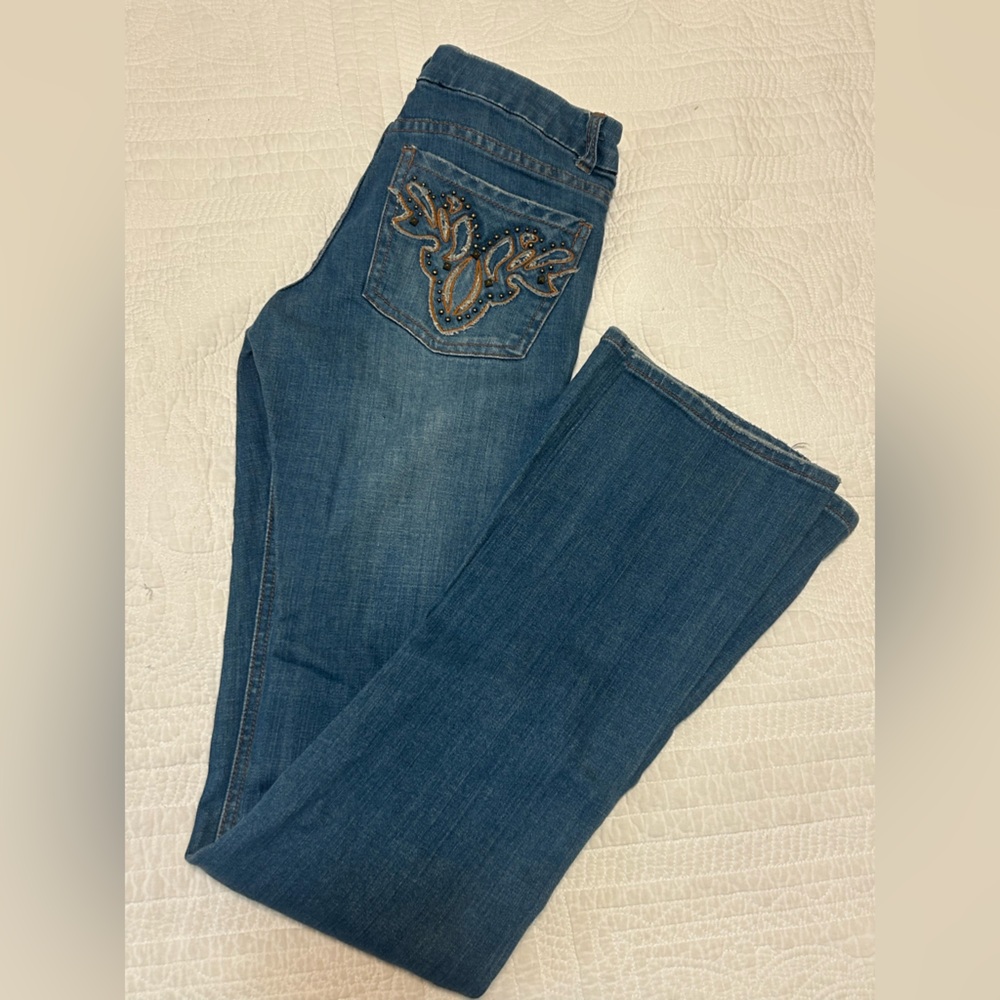 RW&CO. Blue Jeans with Embroidery Size 27